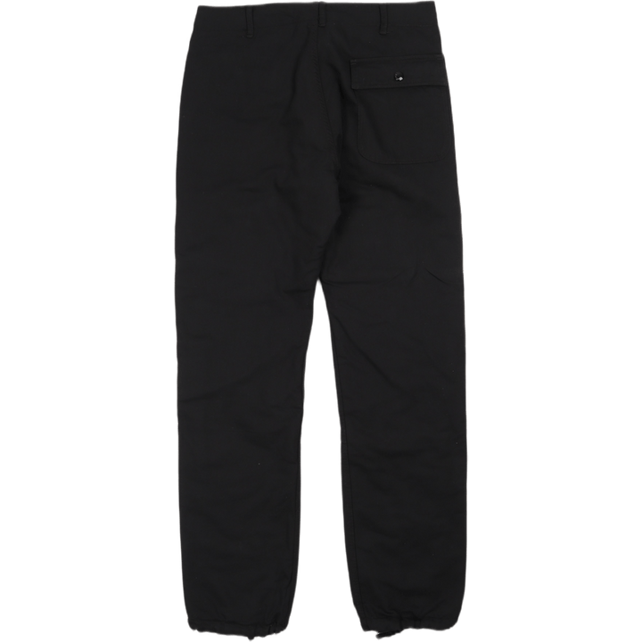 Apgriežamas bikses Melna kokvilna/vilna satīns