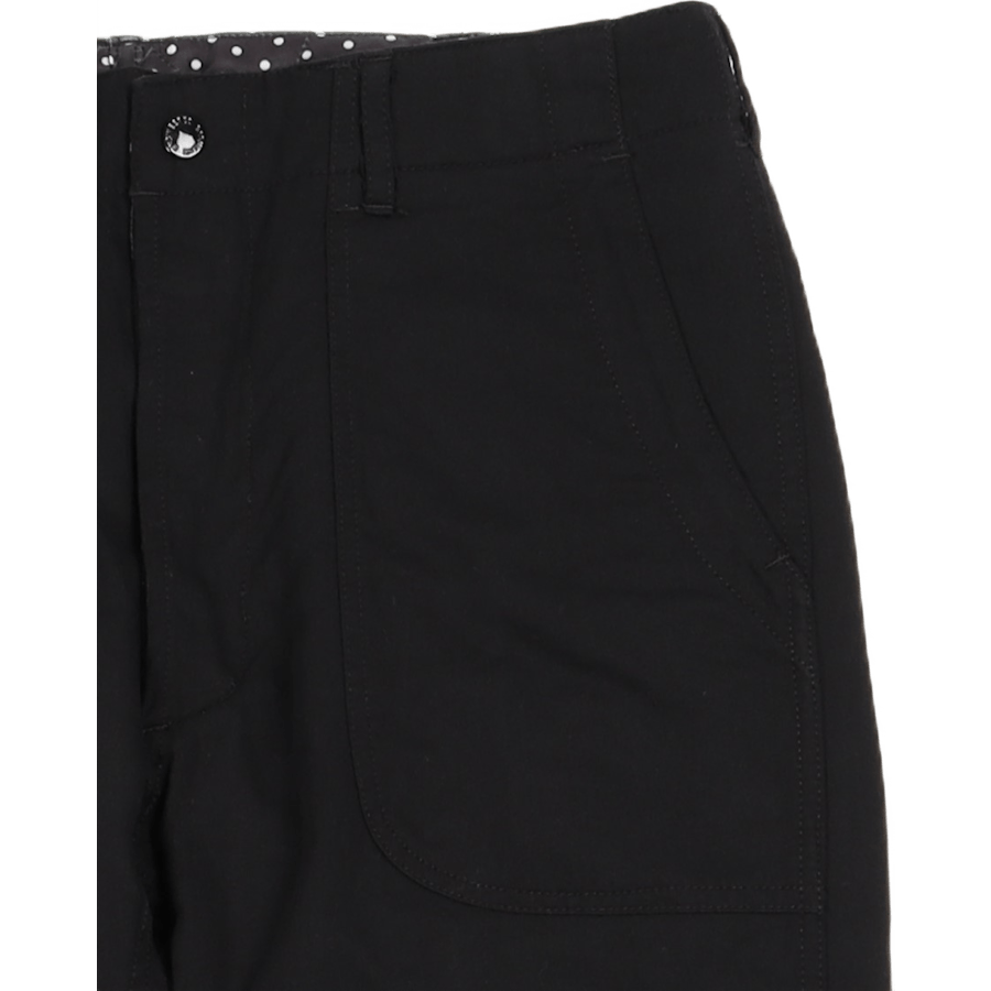 Apgriežamas bikses Melna kokvilna/vilna satīns