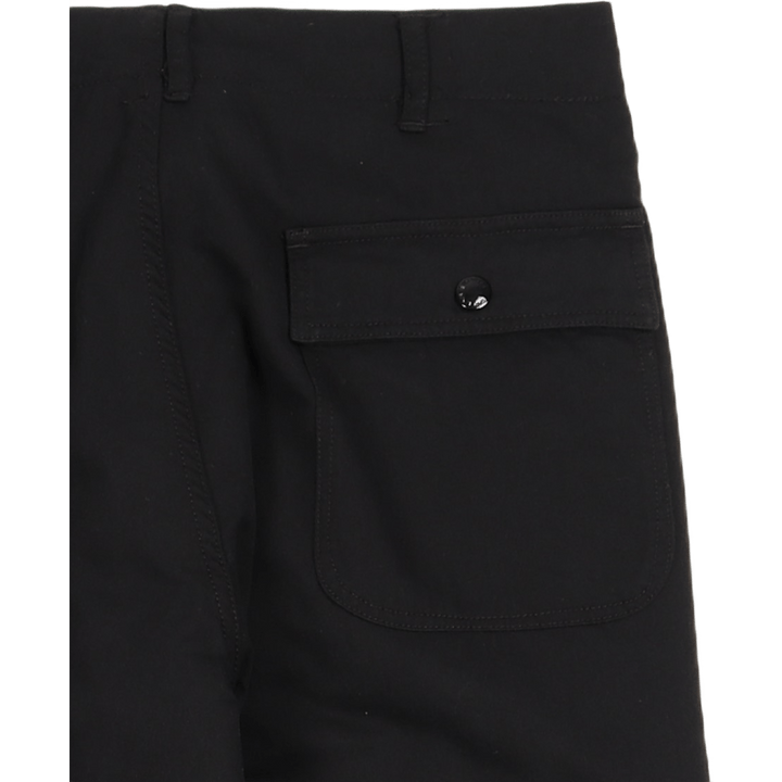 Apgriežamas bikses Melna kokvilna/vilna satīns