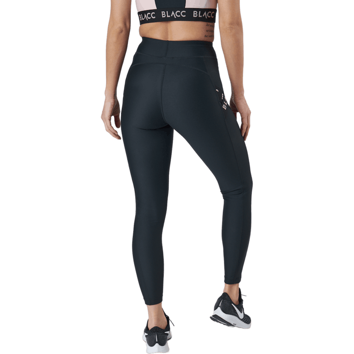 Power X nogavice z visokim pasom črne / roza