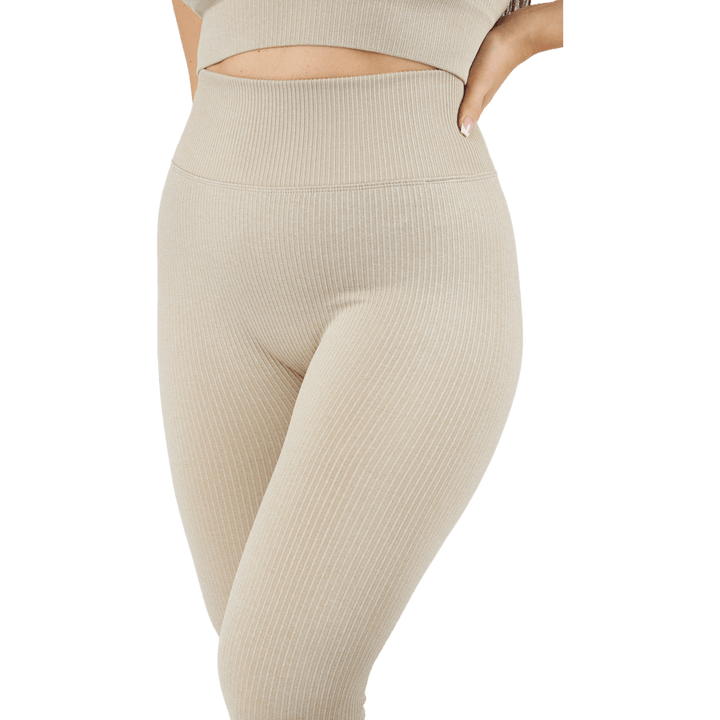 Nahtlose Rippenstrumpfhose Mushroom