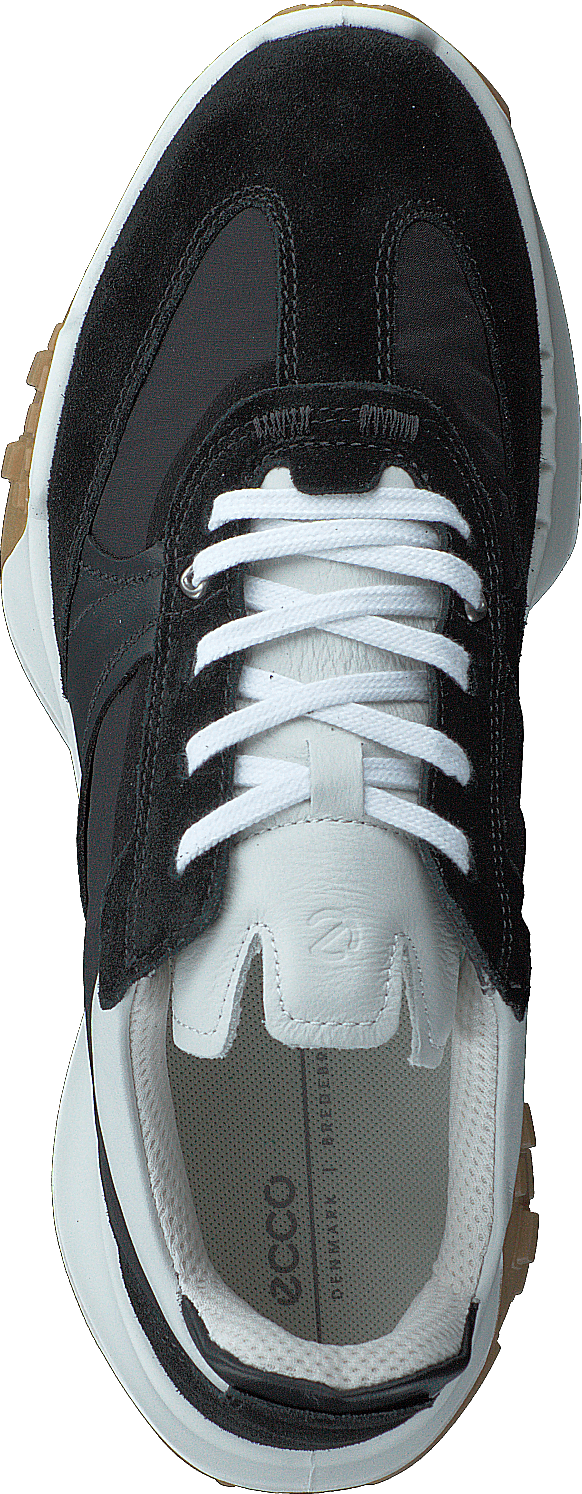 Ecco Retro Sneaker W Zwart/Zwart/Wit