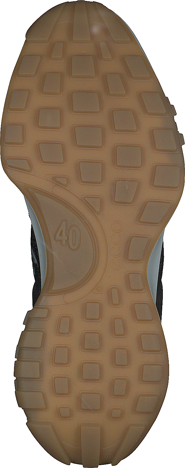 Ecco Retro Sneaker W Zwart/Zwart/Wit