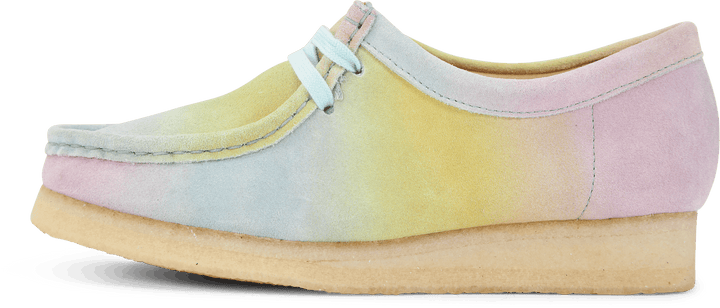 Wallabee biały/niebieski