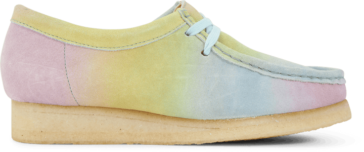 Wallabee biały/niebieski