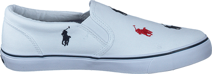 Keaton Slipon bianco/marino, rosso