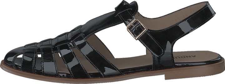 Remsandal med spenne Svart