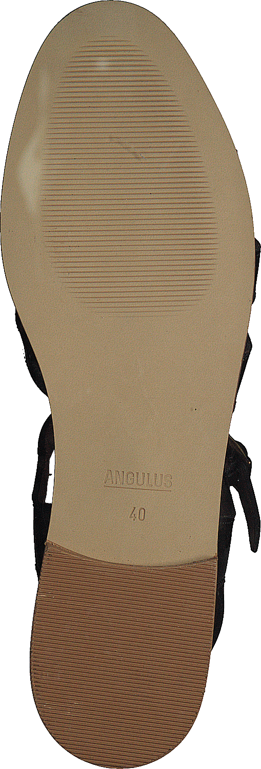 Remsandal med spenne Svart