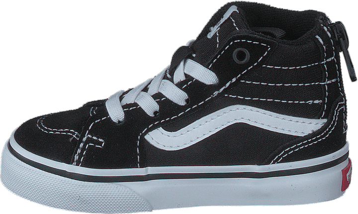 Td Filmore Hi Zip (daim/toile) Noir/blanc