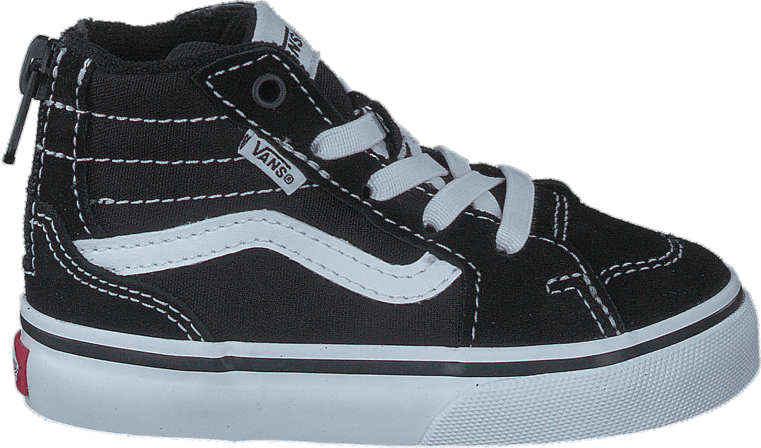 Td Filmore Hi Zip (daim/toile) Noir/blanc