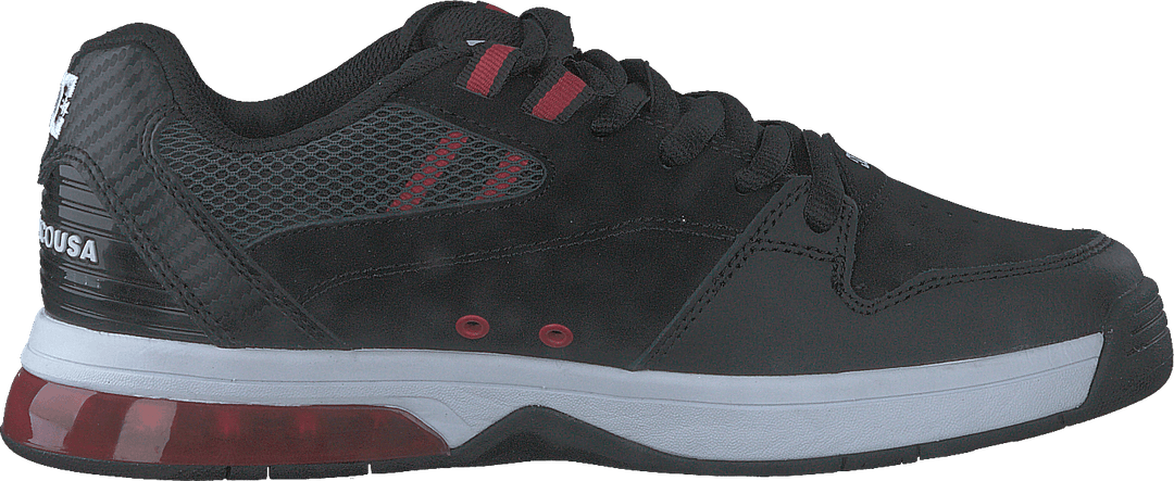 Wszechstronny czarny/biały/sportowy czerwony