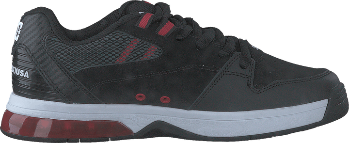 Wszechstronny czarny/biały/sportowy czerwony