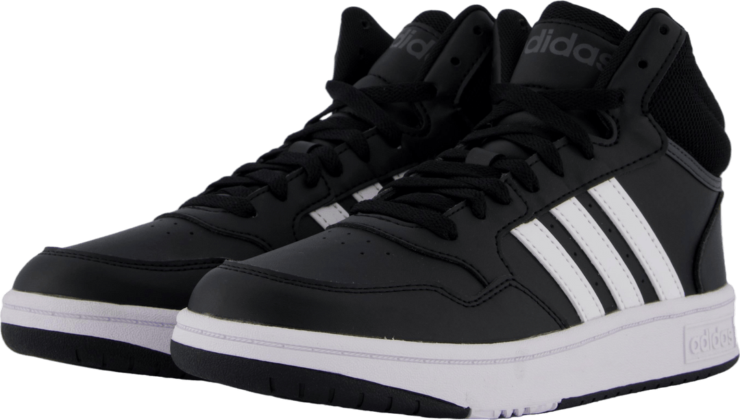 Hoops Mid kengät Core Musta / Cloud White / Harmaa Kuusi