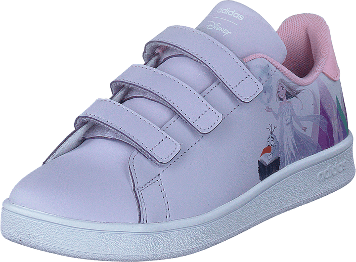 adidas x Disney Frozen Anna och Elsa Advantage skor Lila nyans / True Pink / Cloud White