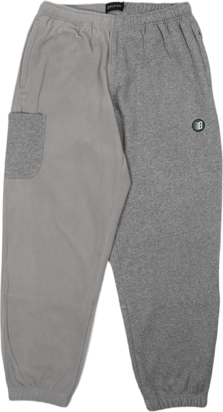 Pantaloni felpati spaccati Grigio Pantaloni felpati spaccati Grigio