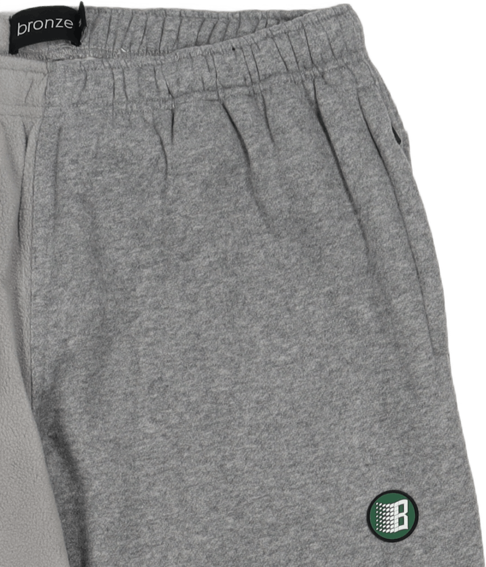 Pantaloni felpati spaccati Grigio Pantaloni felpati spaccati Grigio