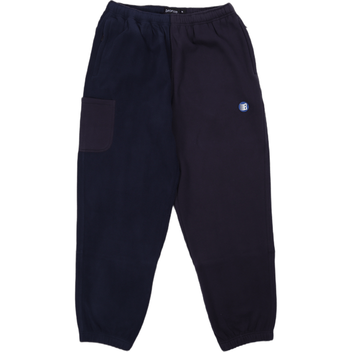 Pantalon de survêtement fendu bleu marine Pantalon de survêtement fendu bleu marine