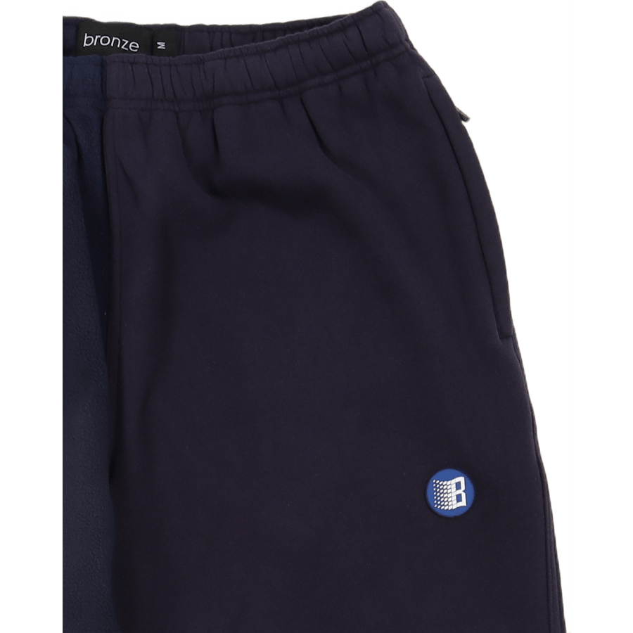 Pantalon de survêtement fendu bleu marine Pantalon de survêtement fendu bleu marine