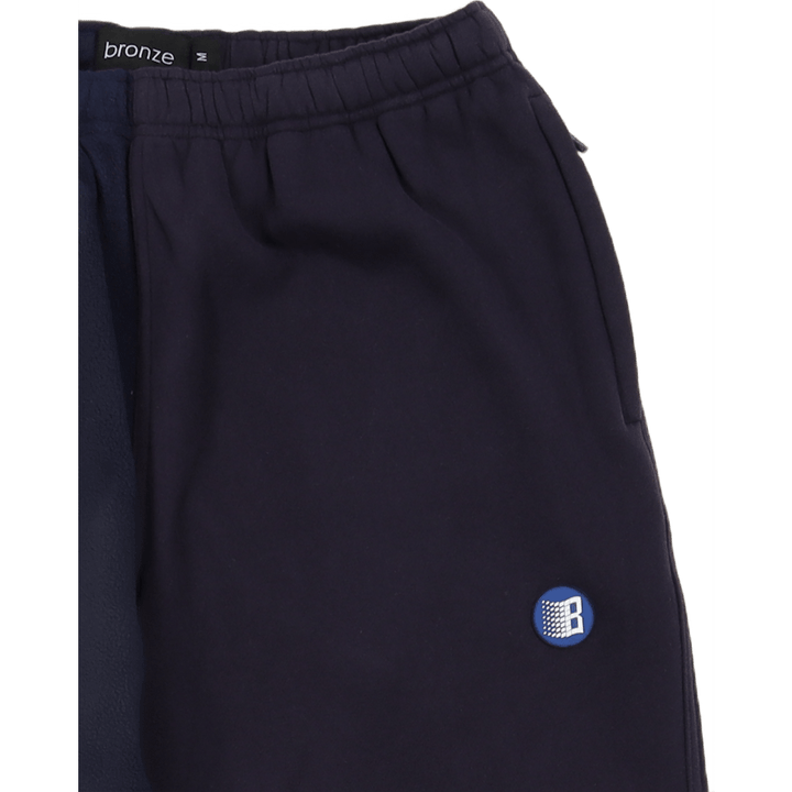 Pantalon de survêtement fendu bleu marine Pantalon de survêtement fendu bleu marine