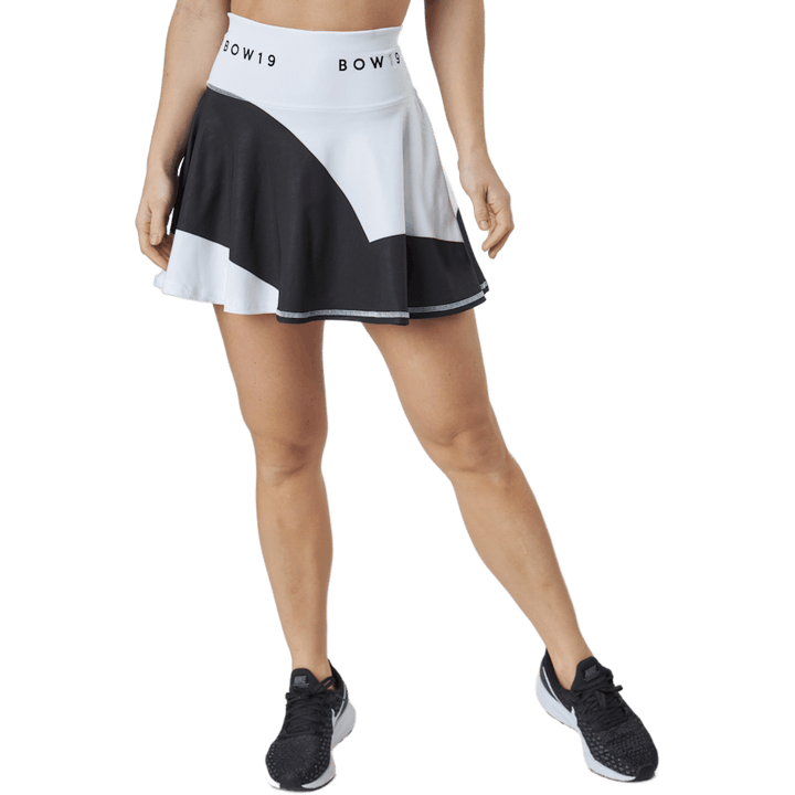 Bianca /gonna stampata a righe grandi bianco/nero