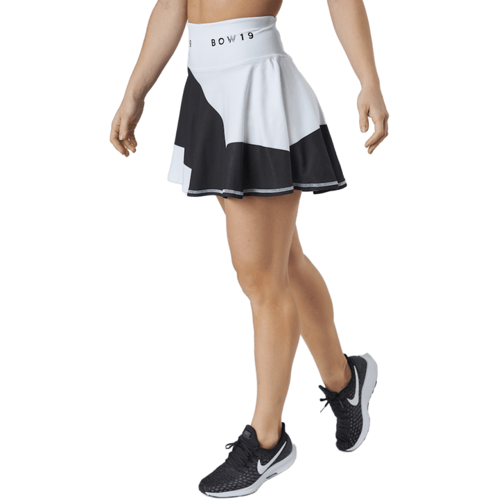 Bianca /gonna stampata a righe grandi bianco/nero