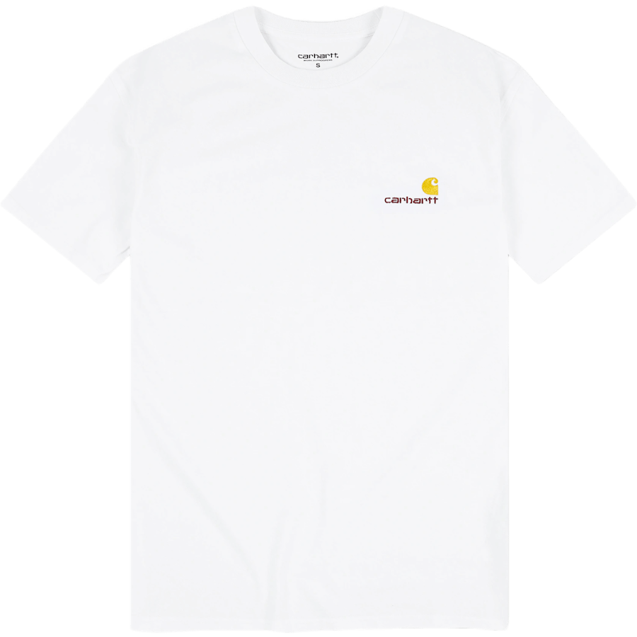 Tričko S/s American Script White