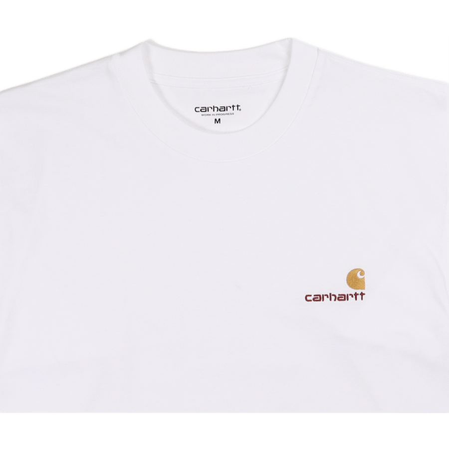 L/s American Script T-shirt Weiß