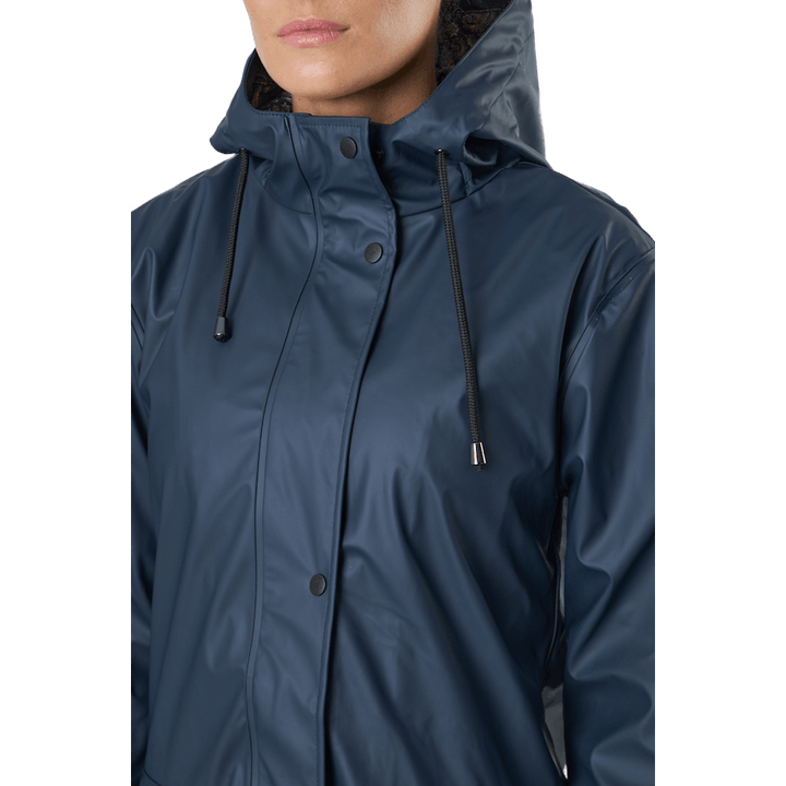 Veste de pluie Gail pour femme, bleu marine