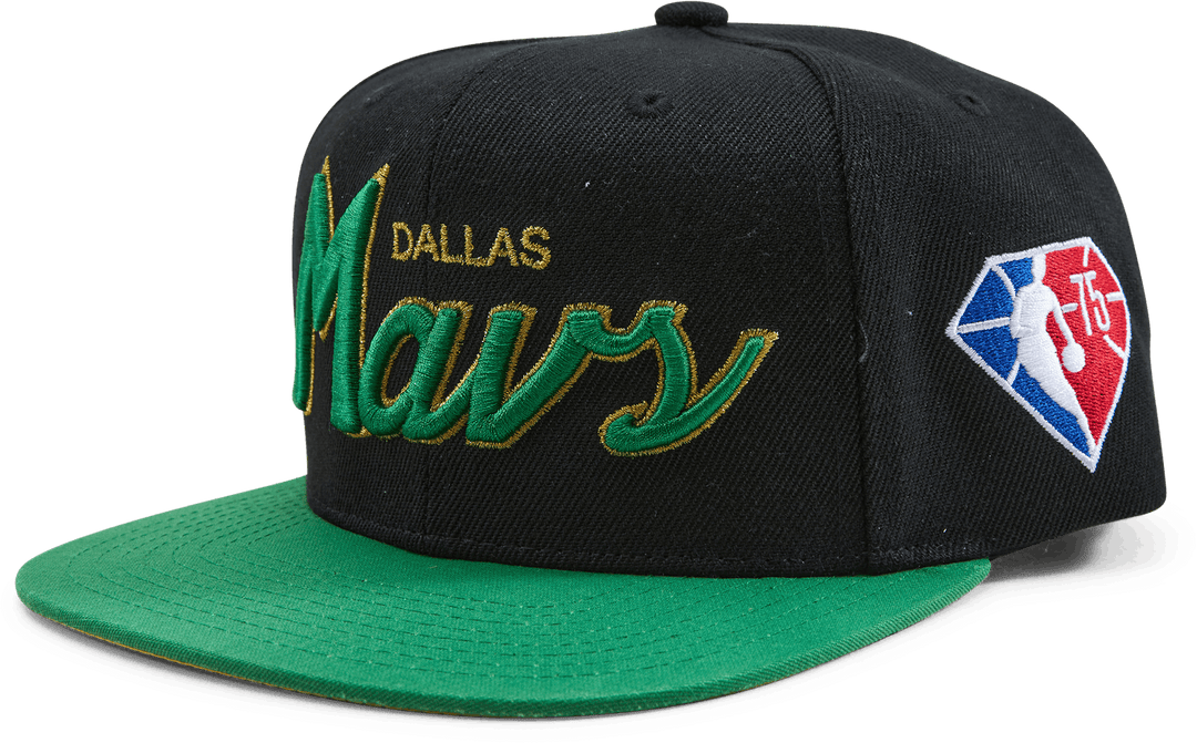 Mavs NBA 75th Gold Snapback