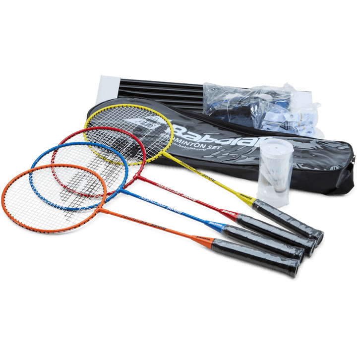 Badminton Kit 4er-Pack Schwarz