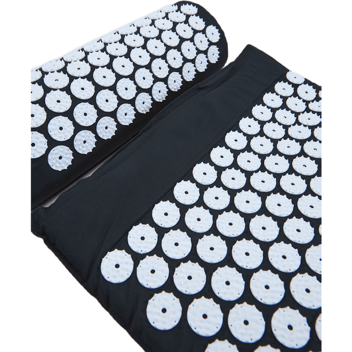 Tapis d'acupression avec oreiller noir