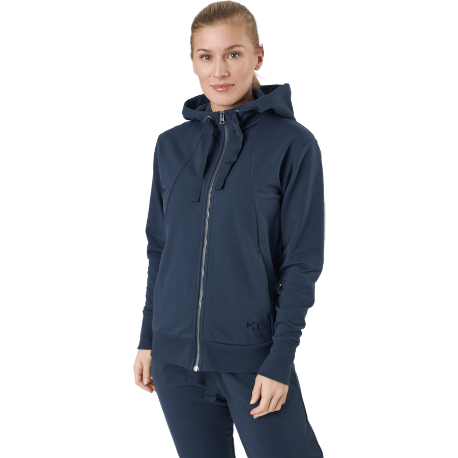 Sweat à capuche entièrement zippé Traa Lounge bleu marine