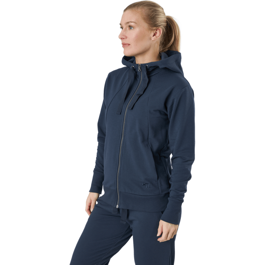 Sweat à capuche entièrement zippé Traa Lounge bleu marine
