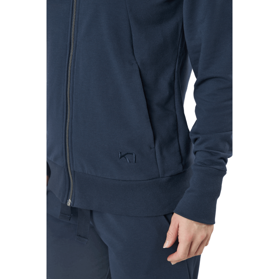 Sweat à capuche entièrement zippé Traa Lounge bleu marine