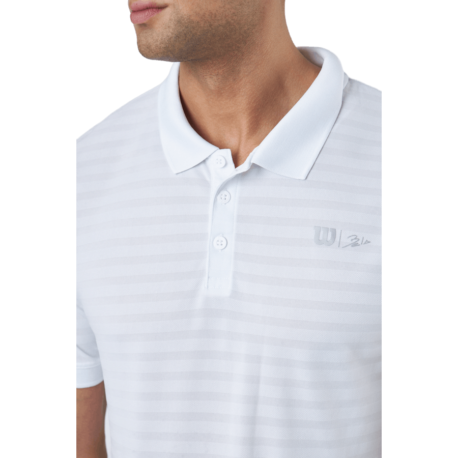 Bela Stripe Polo Ii White