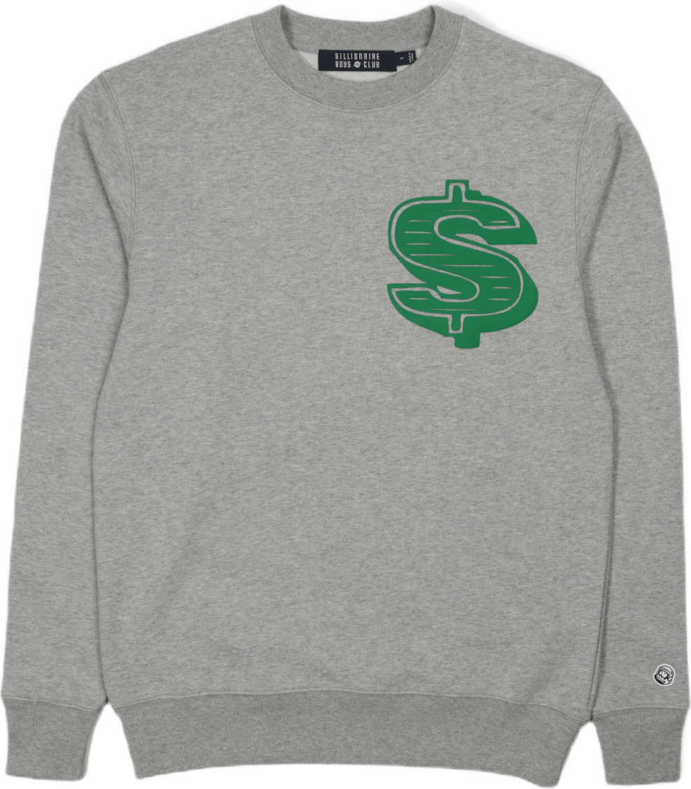 Dollar Logo Crewneck Gris chiné