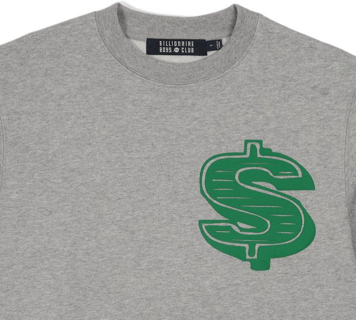 Dollar Logo Crewneck Gris chiné