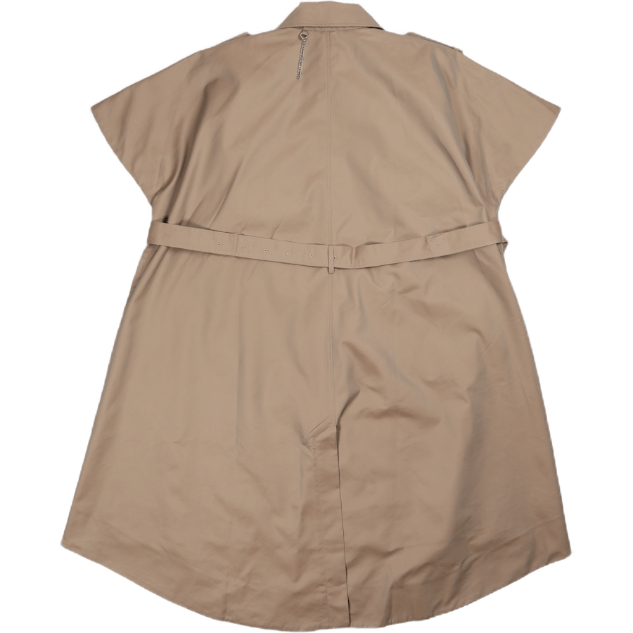 Ärmelloser Trenchcoat Khaki