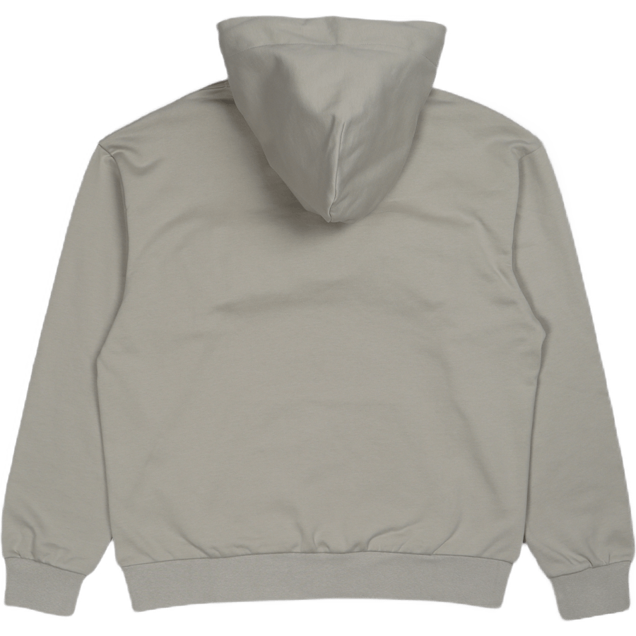 Sweat à capuche gris avec logo 3D