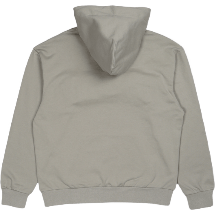 Sweat à capuche gris avec logo 3D