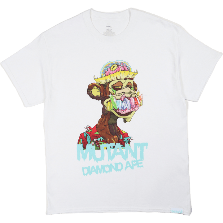 T-shirt Mutant Diamond Ape blanc