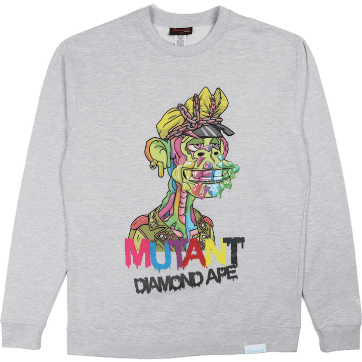 Mutant Diamond Biker Ape Crewn Hgry Vīriešu apģērbs ar dimantu