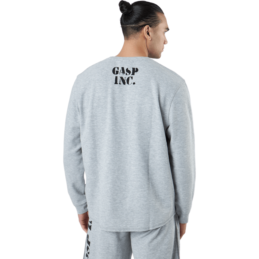 Pull de sport thermique gris chiné