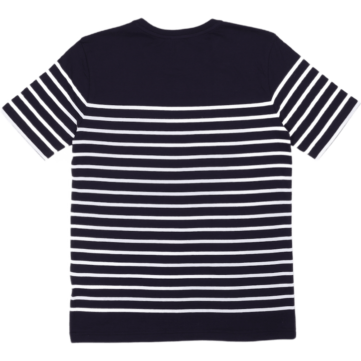 Marinière rayée ''etel'' Navire Marine/Blanc