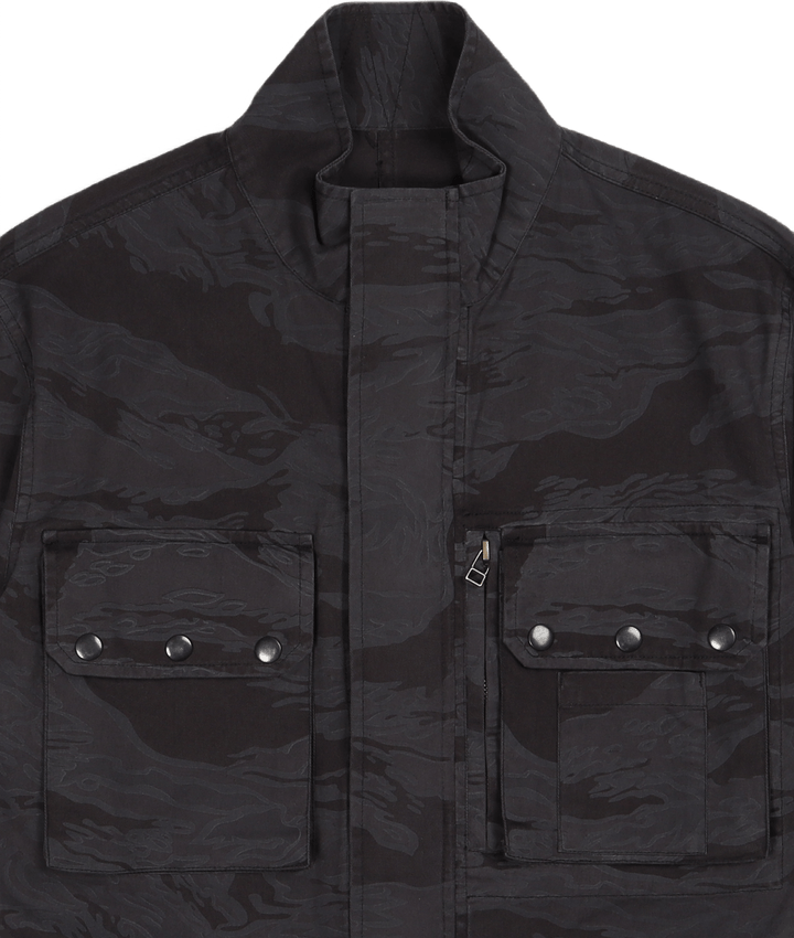 Camo Fallschirmjäger Jacke Baumwolle Gedämpfte Nacht Tigerstripe