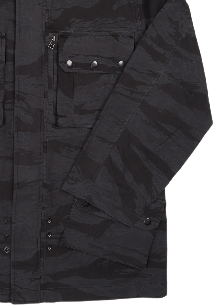 Camo Fallschirmjäger Jacke Baumwolle Gedämpfte Nacht Tigerstripe