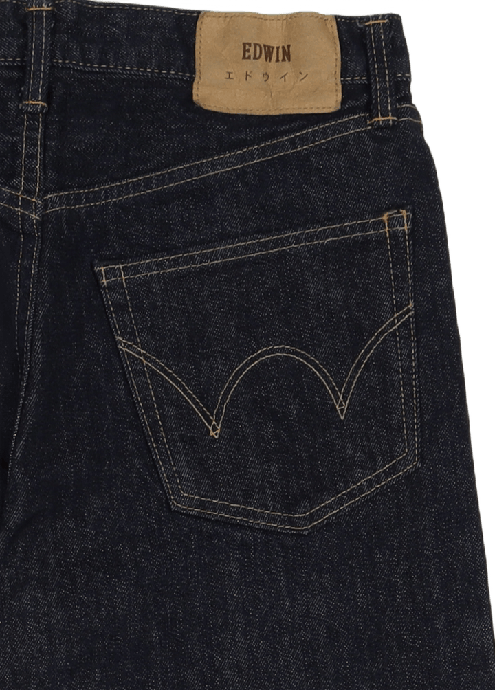 Loose Tapered Kurabo, Denim recyclé, Selvage rouge, 14oz, Rinçage bleu