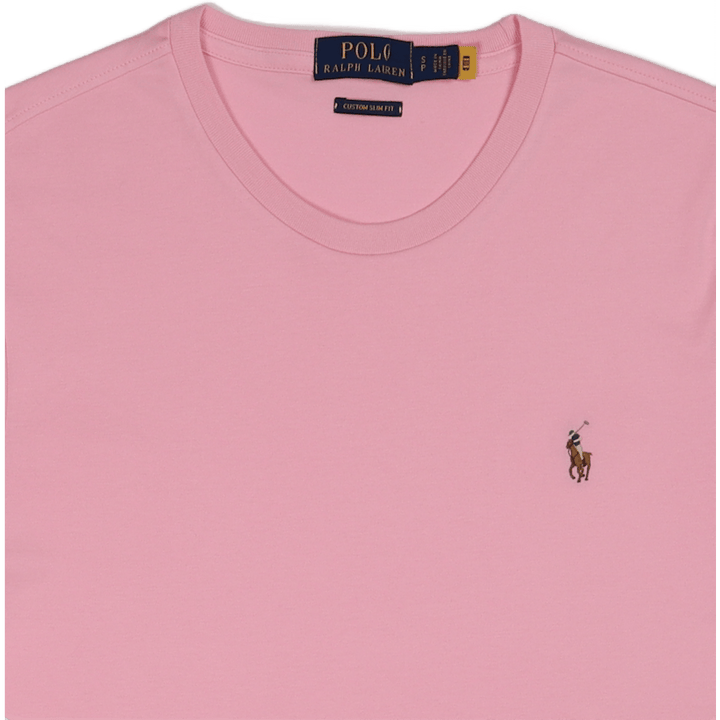 Slim Fit T-skjorte i myk bomull med egendefinert passform Carmel Pink