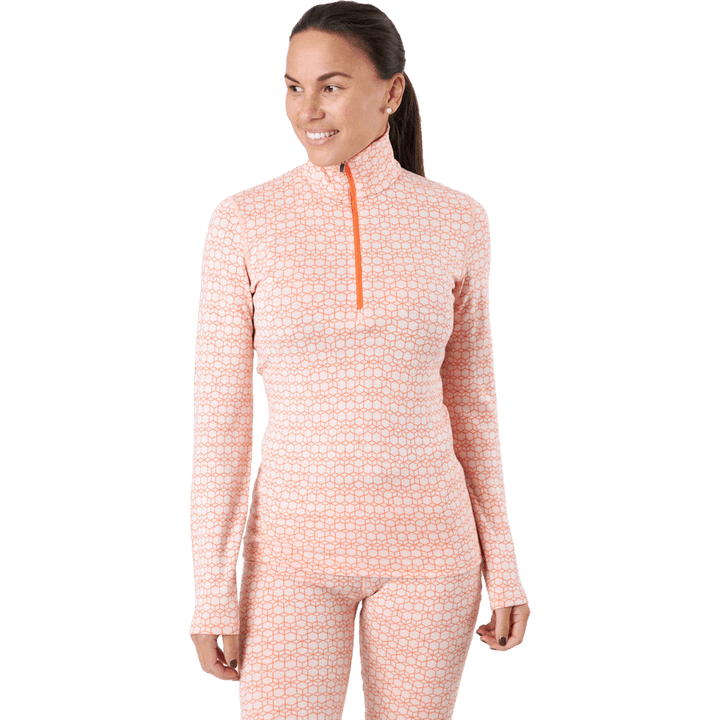 Frauen 250 Vertex Ls Half Zip A Schnee/flash/j