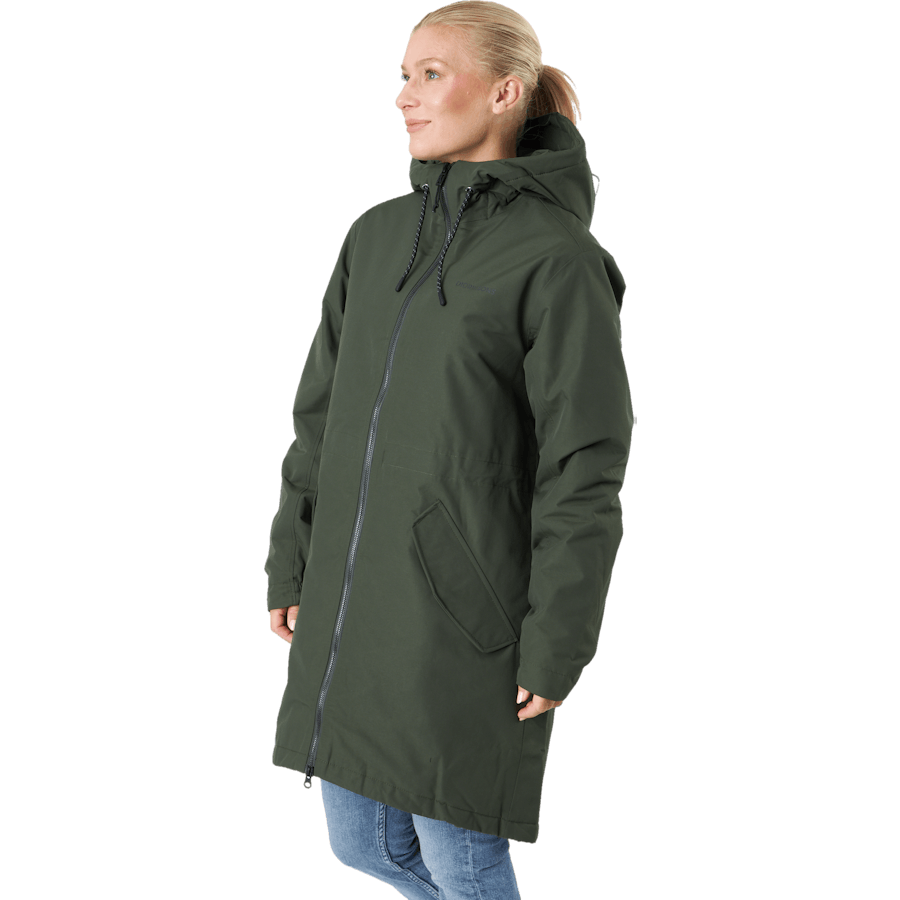 Marta-lisa Wns Parka Zelena